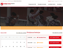 Tablet Screenshot of bullfightticketsmadrid.com
